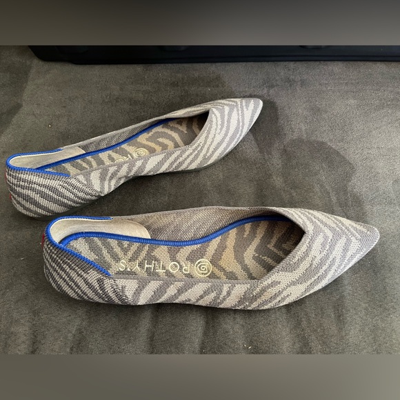 Rothy’s retired zebra print size 9.5 - Picture 2 of 5